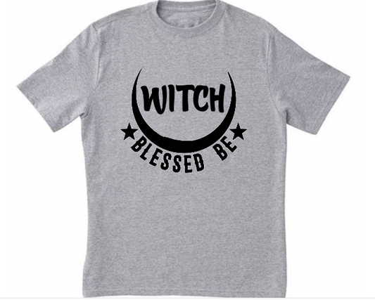 Blessed Be Witch Unisex Shirt Tee Clothing Horror Halloween