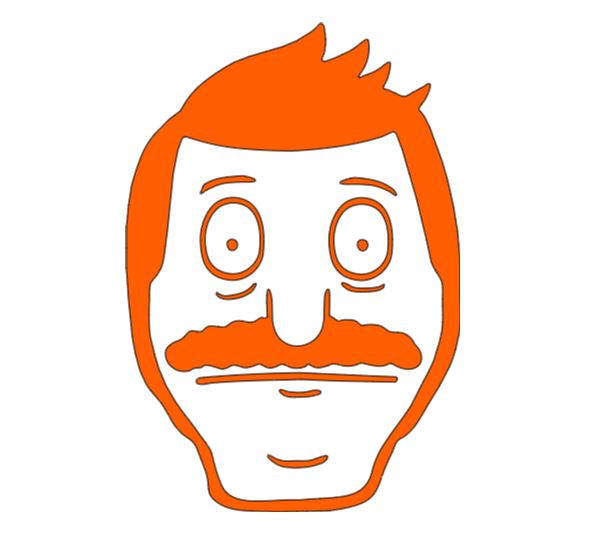 Bob Bob's Burgers Vinyl Decal Sticker Halloween Horror