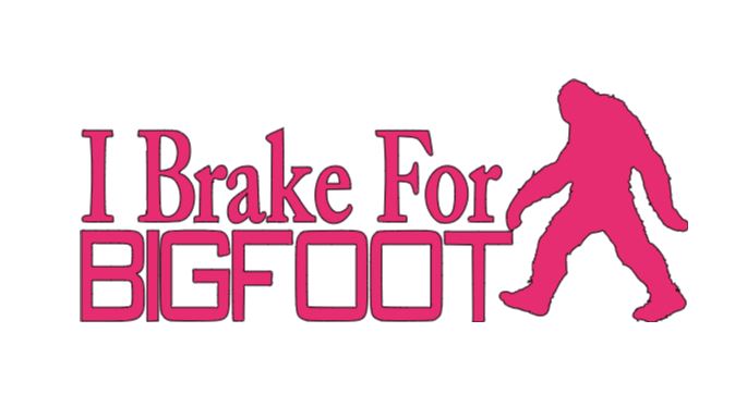 Brake for Bigfoot Cryptid Vinyl Decal Sticker Halloween Horror Metaphysical