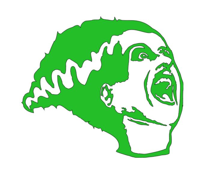 Bride of Frankenstein Universal Vinyl Decal Sticker Halloween Horror Metaphysical