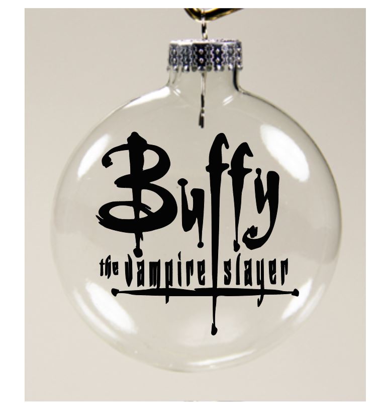 Buffy Vampire Slayer Clear Christmas Ornament Shatterproof Horror Halloween Metaphysical