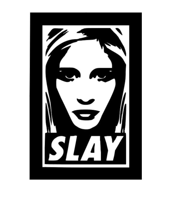 Buffy Slay Vinyl Decal Sticker Halloween Horror Metaphysical