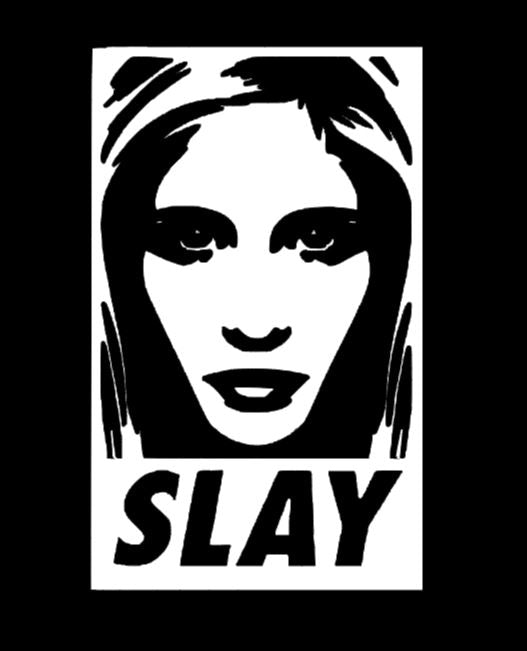 Buffy Slay Vinyl Decal Sticker Halloween Horror Metaphysical