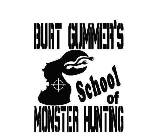 Tremors Burt Gummer Vinyl Decal Sticker Halloween Horror Metaphysical