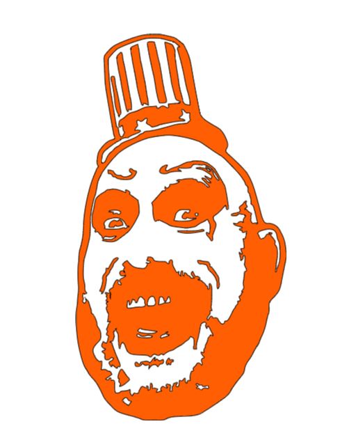Captain Spaulding Devils Rejects Vinyl Decal Sticker Halloween Horror Metaphysical