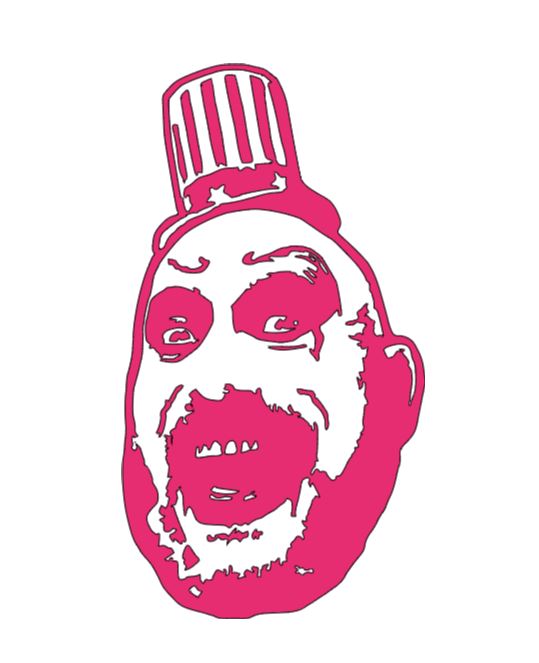 Captain Spaulding Devils Rejects Vinyl Decal Sticker Halloween Horror Metaphysical