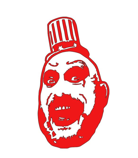 Captain Spaulding Devils Rejects Vinyl Decal Sticker Halloween Horror Metaphysical