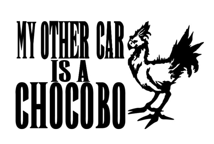 Other Car Chocobo Final Fantasy Vinyl Decal Sticker Halloween Horror Metaphysical Video Game