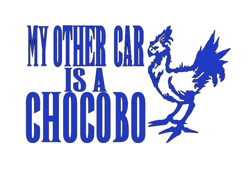 Other Car Chocobo Final Fantasy Vinyl Decal Sticker Halloween Horror Metaphysical Video Game