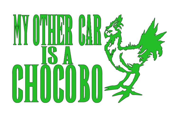 Other Car Chocobo Final Fantasy Vinyl Decal Sticker Halloween Horror Metaphysical Video Game
