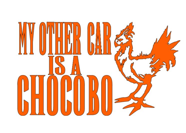 Other Car Chocobo Final Fantasy Vinyl Decal Sticker Halloween Horror Metaphysical Video Game