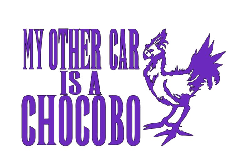 Other Car Chocobo Final Fantasy Vinyl Decal Sticker Halloween Horror Metaphysical Video Game