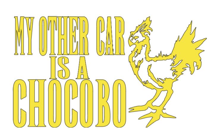 Other Car Chocobo Final Fantasy Vinyl Decal Sticker Halloween Horror Metaphysical Video Game