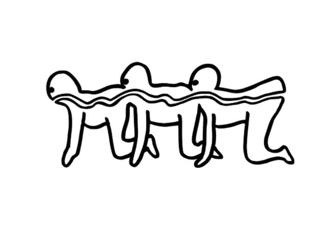 Human Centipede Vinyl Decal Sticker Halloween Horror Metaphysical