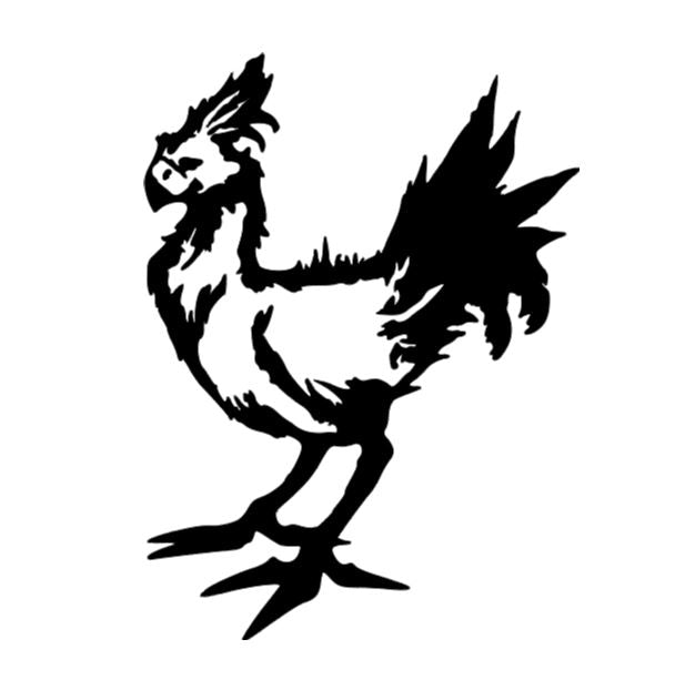 Chocobo Final Fantasy Vinyl Decal Sticker Halloween Horror Metaphysical Video Game