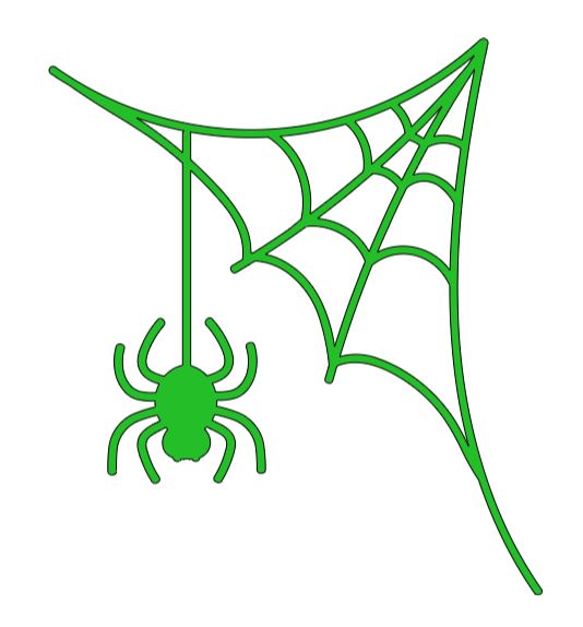 Corner Spider Web Vinyl Decal Sticker Halloween Horror Metaphysical
