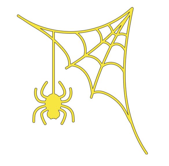 Corner Spider Web Vinyl Decal Sticker Halloween Horror Metaphysical