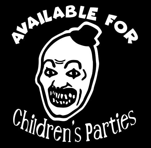 Art the Clown Terrifier Vinyl Decal Sticker Halloween Horror Metaphysical
