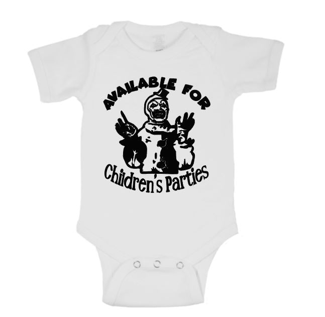 Terrifier Art the Clown Parties Childrens Bodysuit Newborn 24 Months Horror Halloween