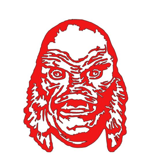 Creature Black Lagoon Universal Vinyl Decal Sticker Halloween Horror Metaphysical