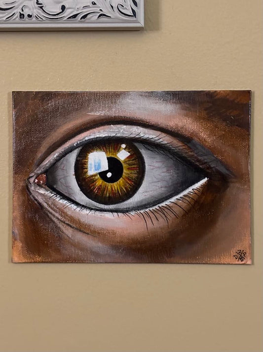 Eye Eyeball Close Up Canvas Art Wall Hanging Home Decor Horror True Crime