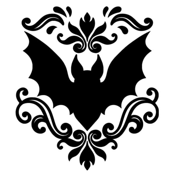 Intricate Bat Vinyl Decal Sticker Halloween Horror Metaphysical