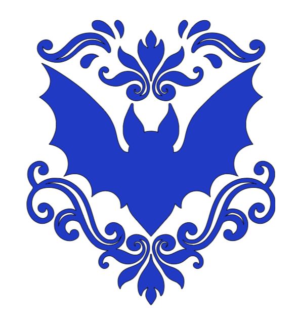 Intricate Bat Vinyl Decal Sticker Halloween Horror Metaphysical