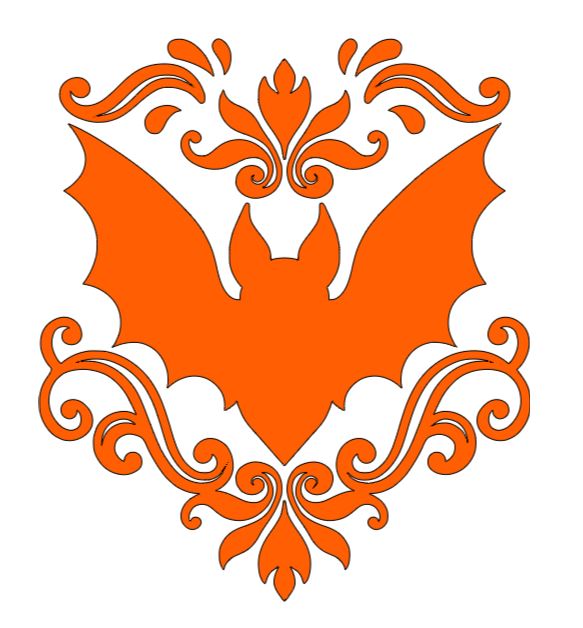Intricate Bat Vinyl Decal Sticker Halloween Horror Metaphysical
