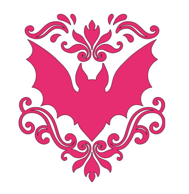 Intricate Bat Vinyl Decal Sticker Halloween Horror Metaphysical