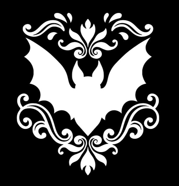 Intricate Bat Vinyl Decal Sticker Halloween Horror Metaphysical