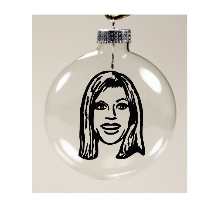 Dee Always Sunny Philadelphia Clear Christmas Ornament Shatterproof Horror