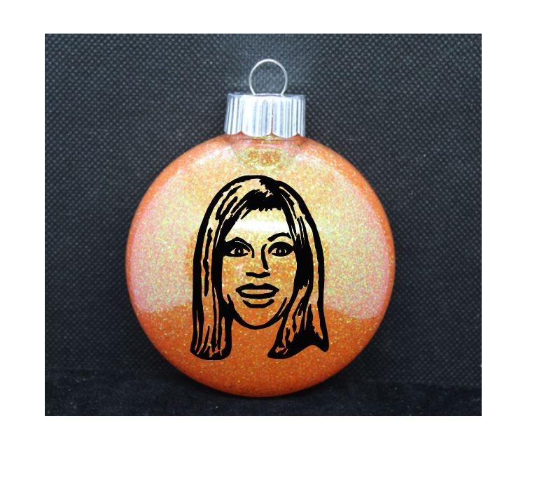 Dee Always Sunny in Philadelphia Glitter Christmas Ornament Shatterproof Horror