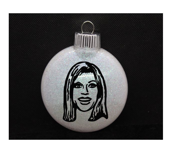 Dee Always Sunny in Philadelphia Glitter Christmas Ornament Shatterproof Horror