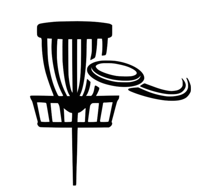 Disc Golf Basket Vinyl Decal Sticker Halloween Horror Metaphysical