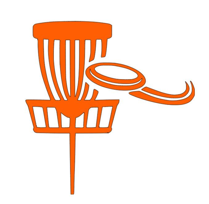 Disc Golf Basket Vinyl Decal Sticker Halloween Horror Metaphysical