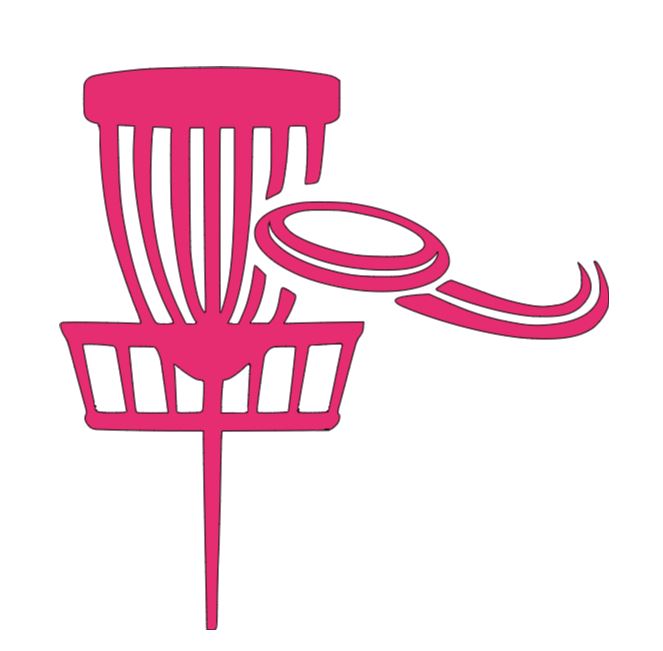 Disc Golf Basket Vinyl Decal Sticker Halloween Horror Metaphysical