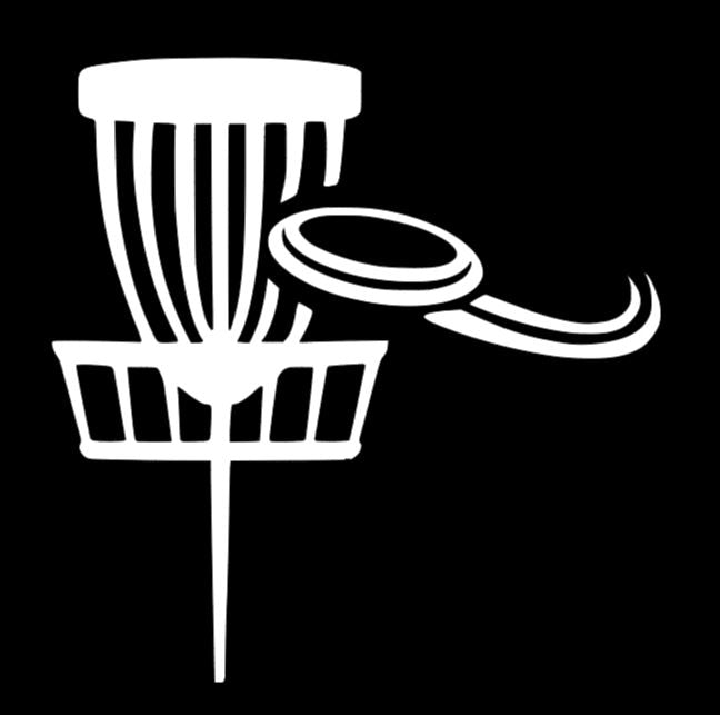 Disc Golf Basket Vinyl Decal Sticker Halloween Horror Metaphysical