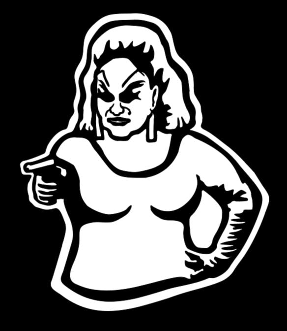 Divine Drag Queen Vinyl Decal Sticker Halloween Horror Metaphysical