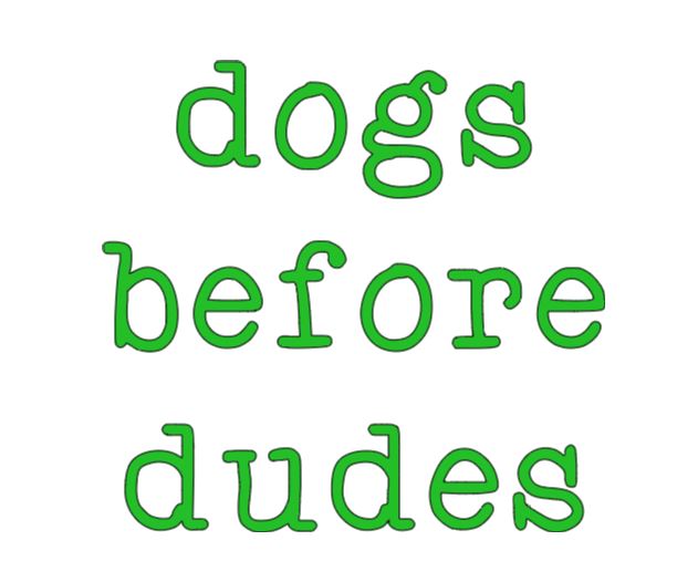 Dogs Before Dudes Vinyl Decal Sticker Halloween Horror Metaphysical