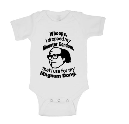 Frank Magnum Always Sunny in Philadelphia Childrens Bodysuit Newborn 24 Months Horror