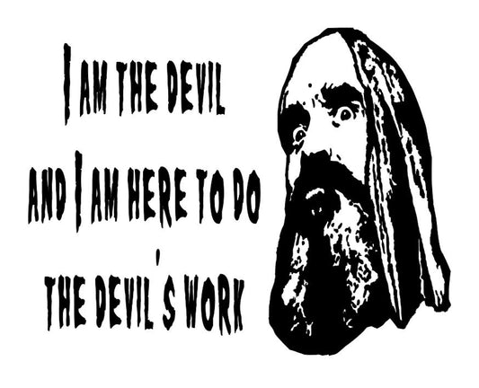 Otis Driftwood Devils Work Vinyl Decal Sticker Halloween Horror Metaphysical