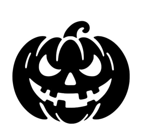 Grinning Pumpkin Vinyl Decal Sticker Halloween Horror Metaphysical