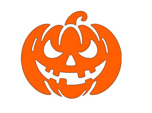 Grinning Pumpkin Vinyl Decal Sticker Halloween Horror Metaphysical