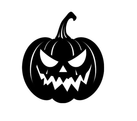 Grinning Pumpkin Vinyl Decal Sticker Halloween Horror Metaphysical