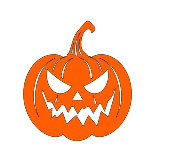Grinning Pumpkin Vinyl Decal Sticker Halloween Horror Metaphysical