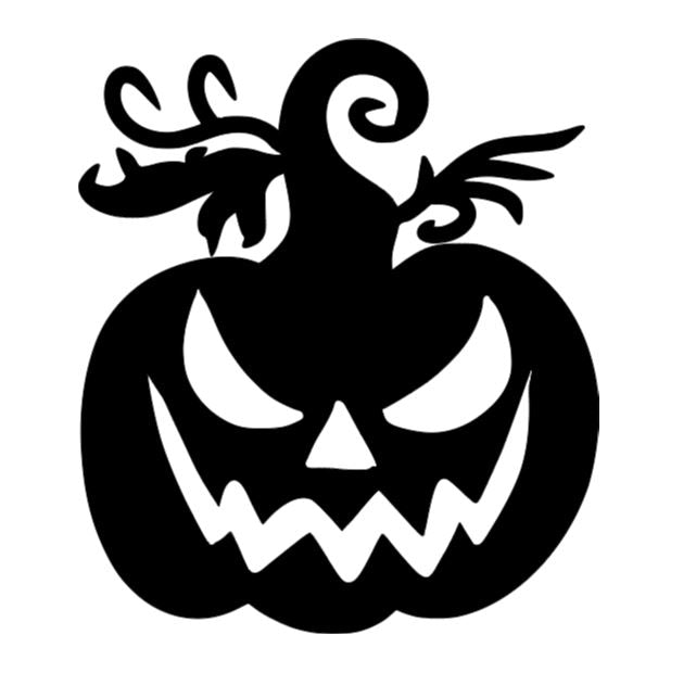 Grinning Pumpkin Vinyl Decal Sticker Halloween Horror Metaphysical