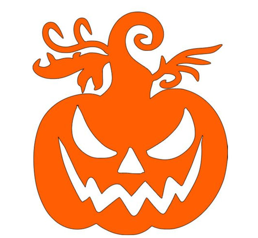 Grinning Pumpkin Vinyl Decal Sticker Halloween Horror Metaphysical