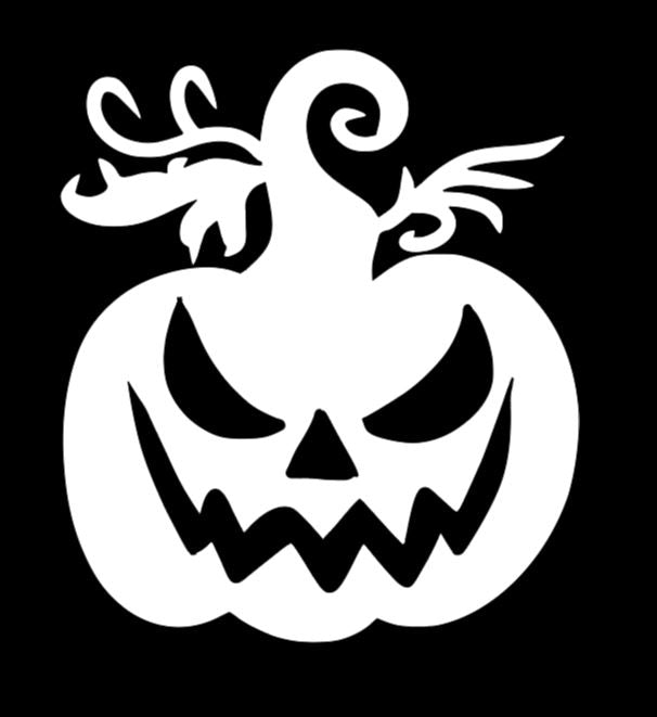Grinning Pumpkin Vinyl Decal Sticker Halloween Horror Metaphysical
