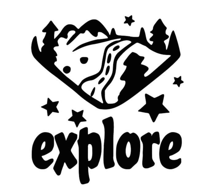 Explore Travel Vinyl Decal Sticker Halloween Horror Metaphysical
