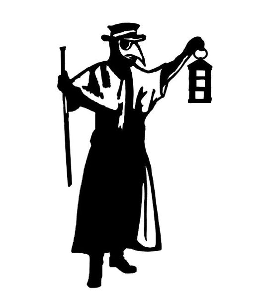 Plague Doctor Vinyl Decal Sticker Halloween Horror Metaphysical